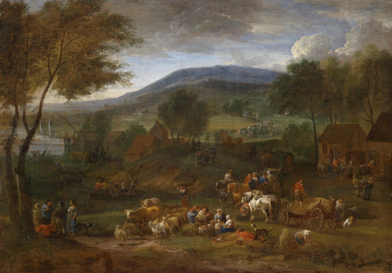 Extensive Landscape with Peasant Staffage by Pieter Bouts
