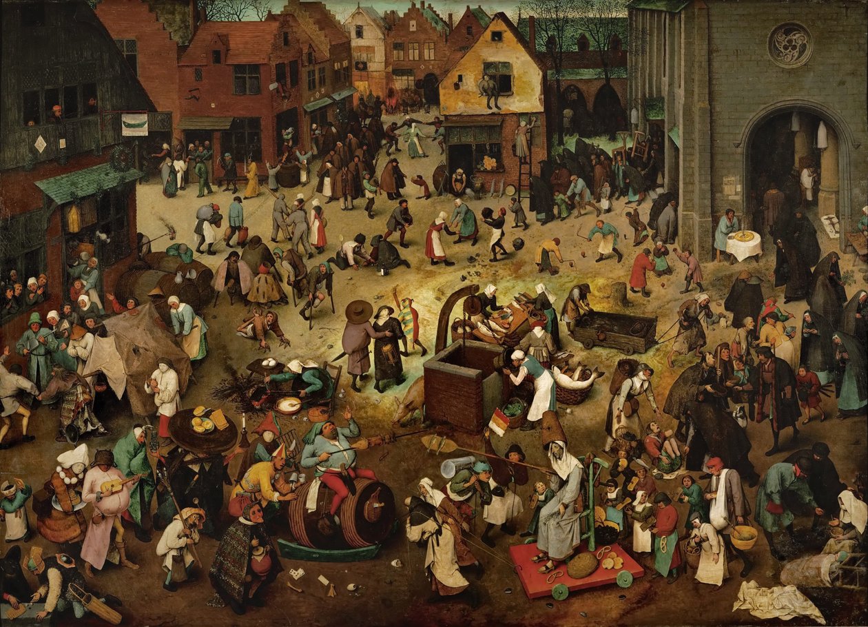 Fight between Carnival and Lent (1559) by Pieter Bruegel the Elder