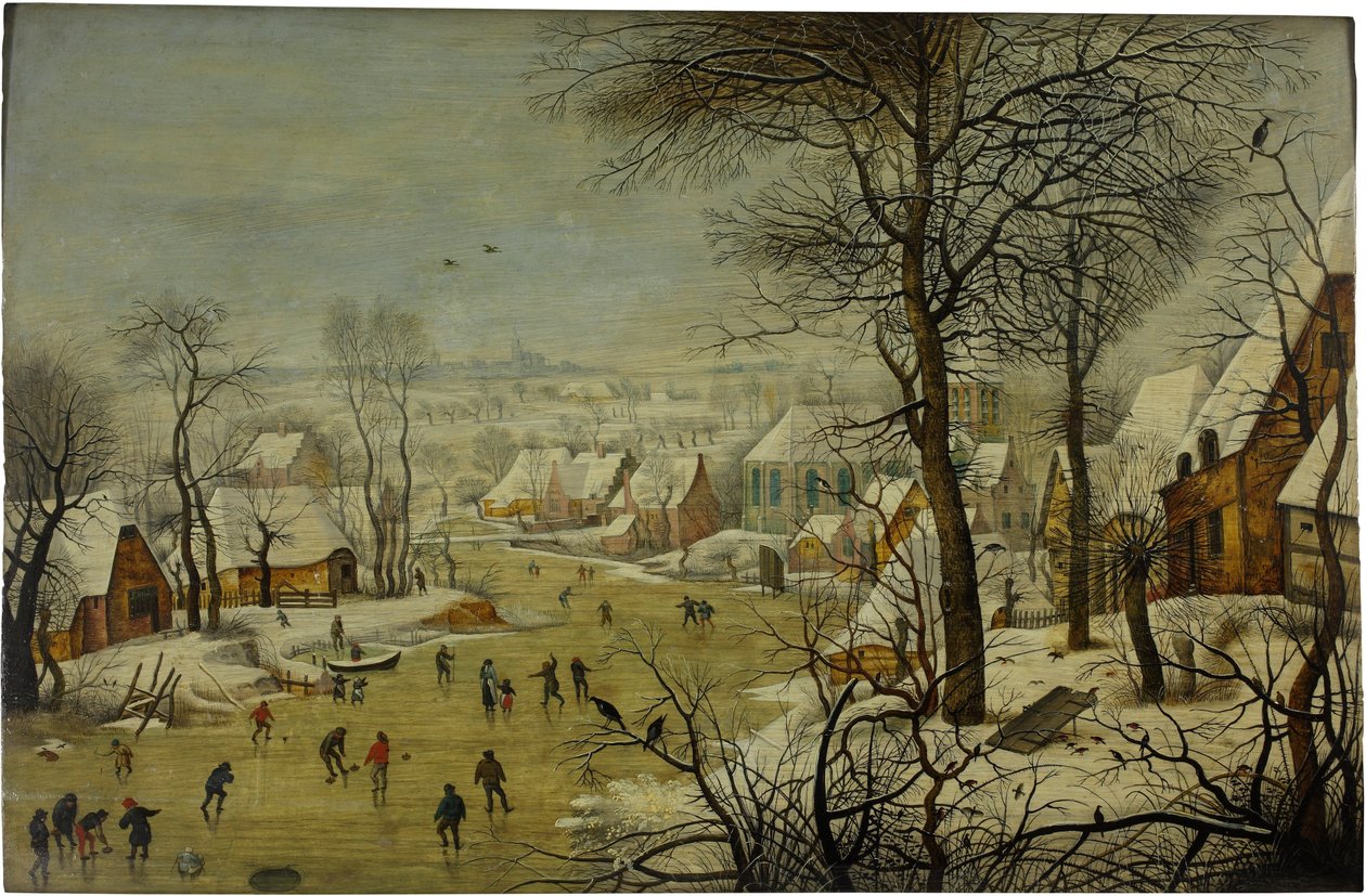 Winter Landscape with a Bird Trap by Pieter Brueghel the Younger