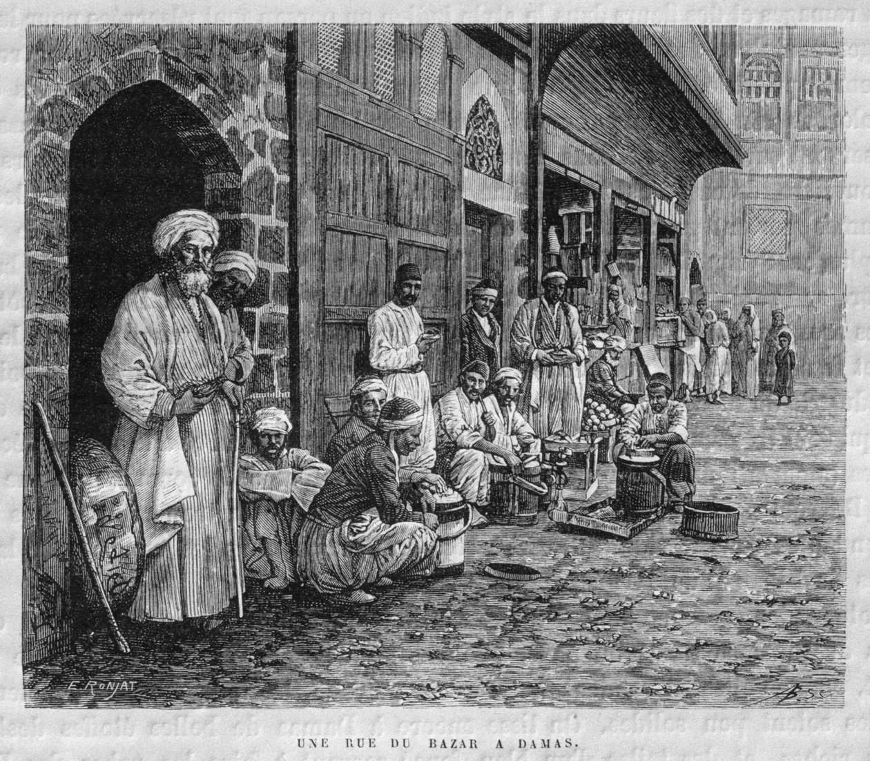 A Street in Damascus Bazaar, from 