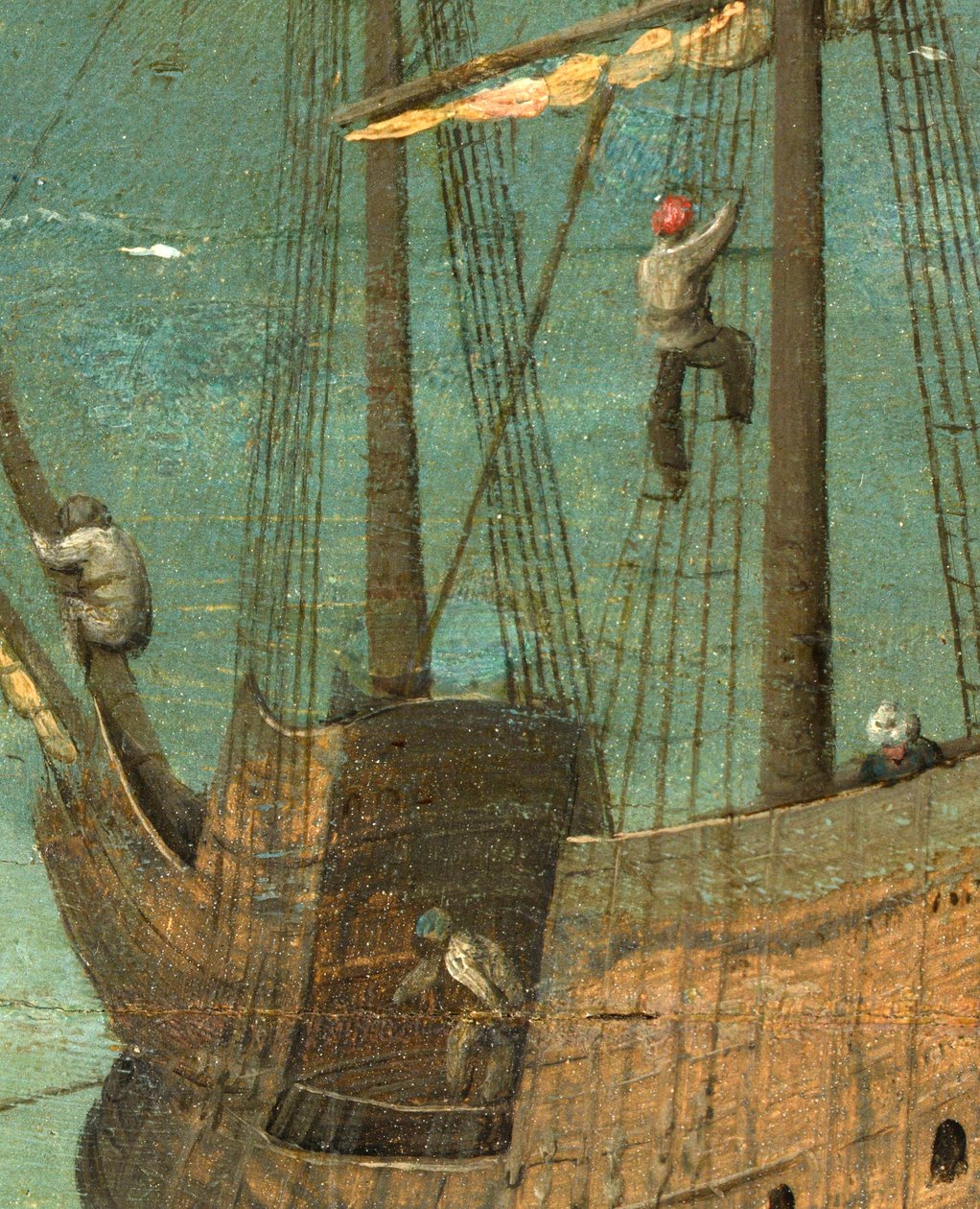 Ship Rigging (detail) from Tower of Babel, 1563 by Pieter Bruegel the Elder