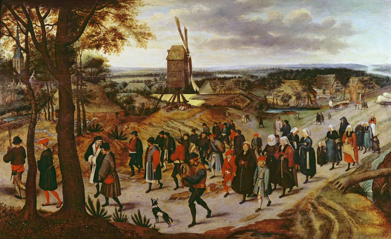 The Wedding Procession by Pieter Brueghel the Younger