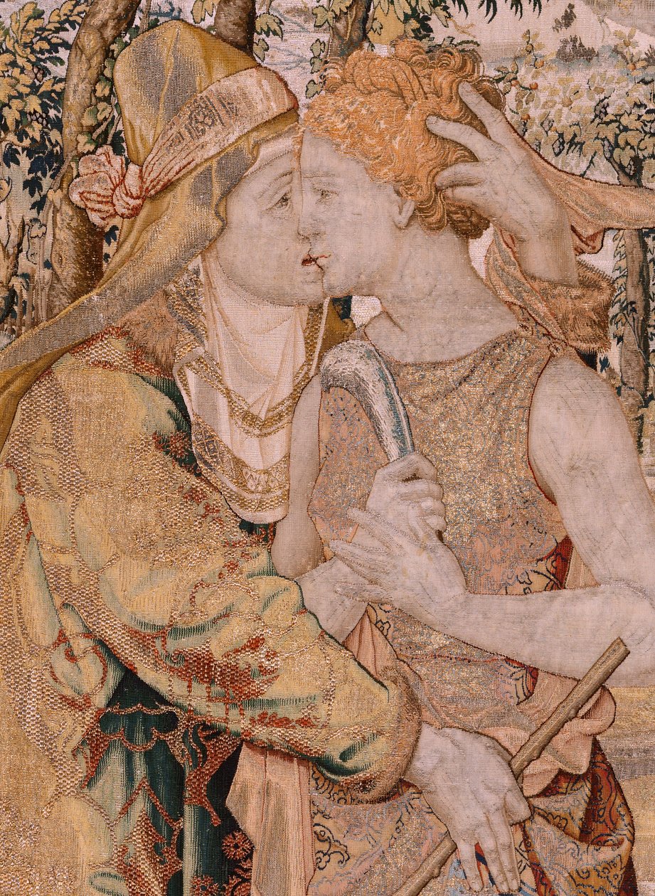Vertumnus and Pomona: Vertumnus Kisses Pomona by Pieter (circle of) Coecke van Aelst