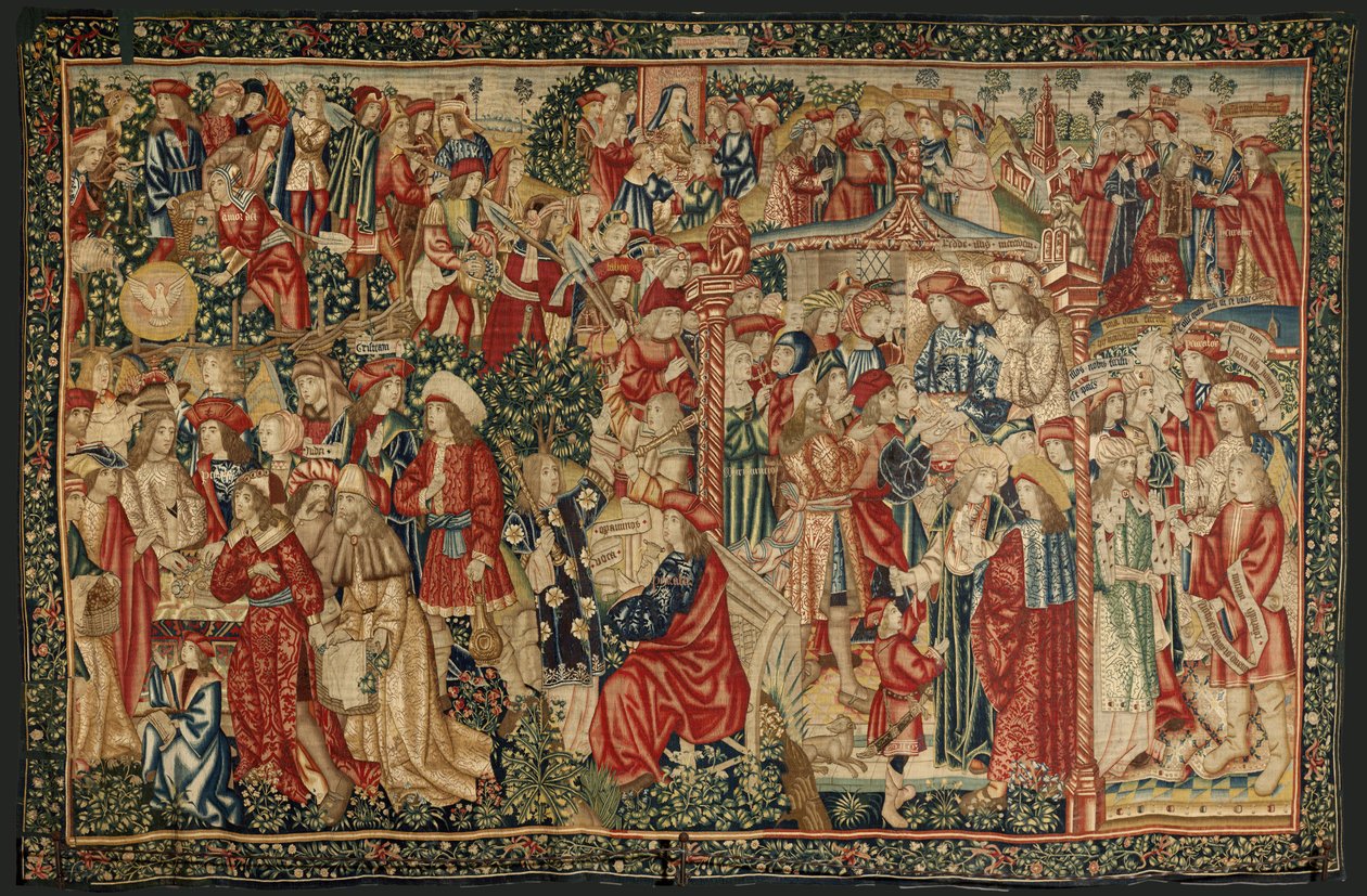 The parable of the laborers in the vineyard by Pieter (studio of) Coecke van Aelst