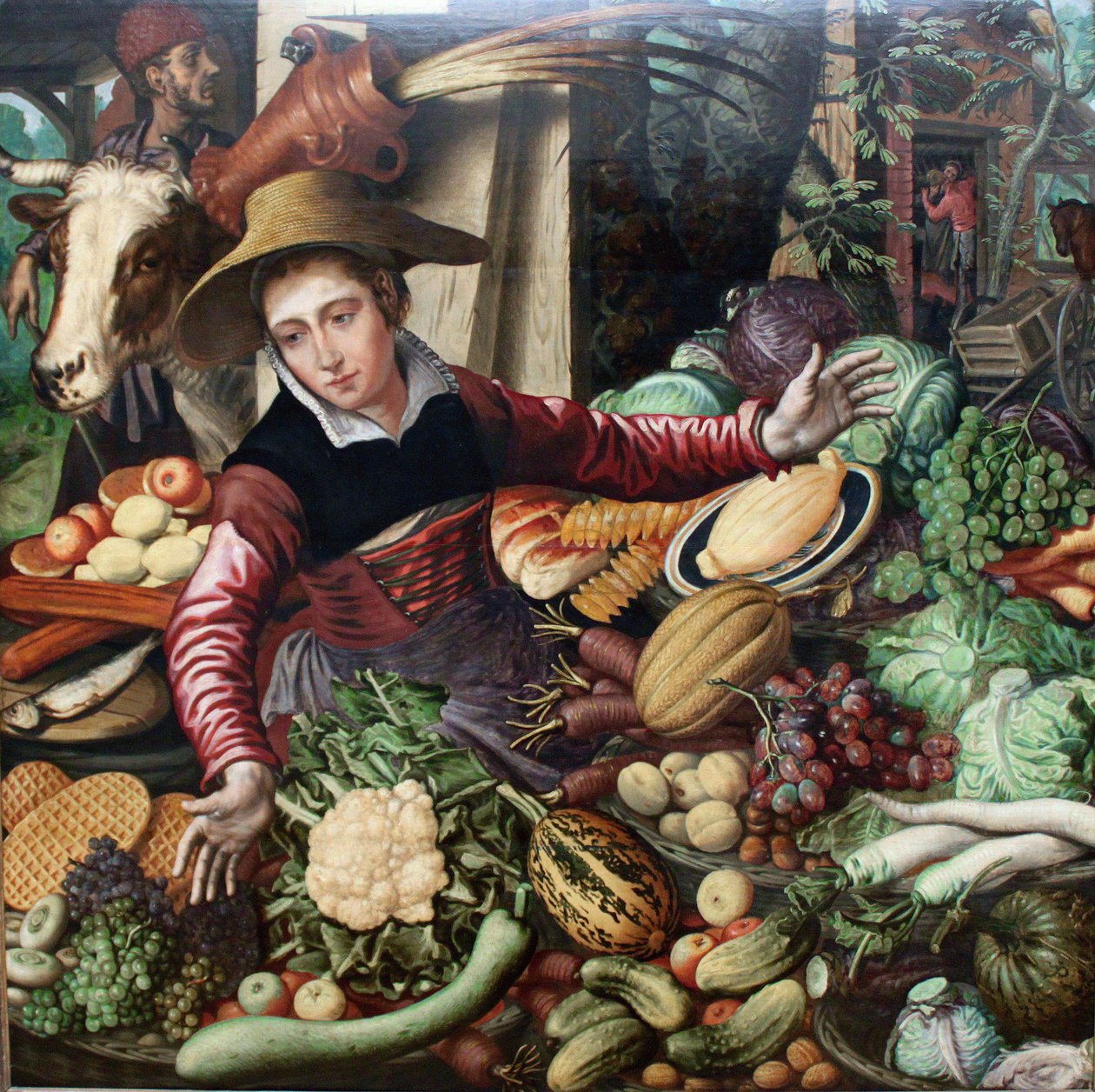 Market Woman at a Vegetable Stand by Pieter Aertsen