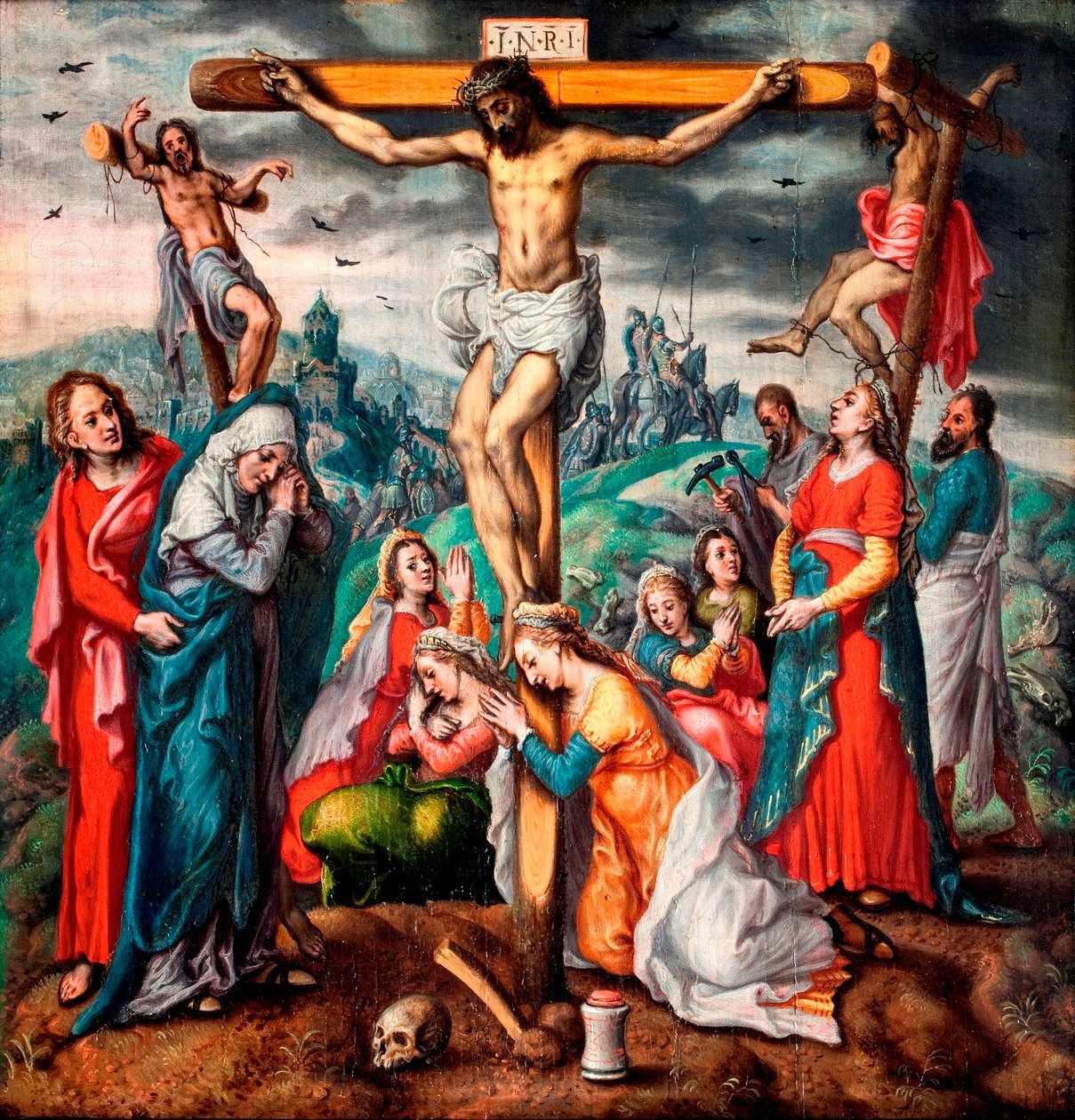 The Crucifixion by Pieter Aertsen