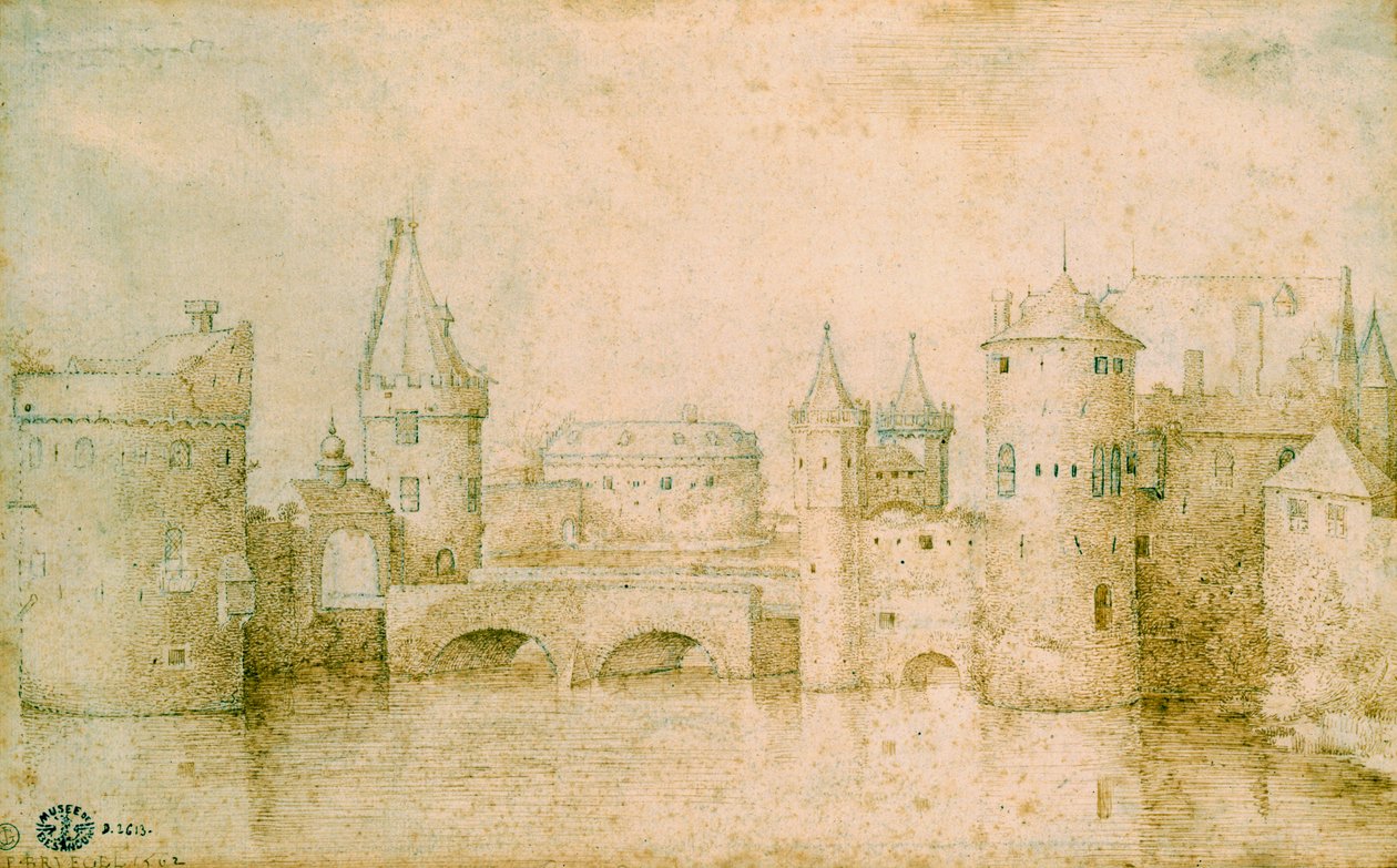 View of the Ancient Fortifications of Amsterdam, Netherlands, 1562 by Pieter Bruegel the Elder