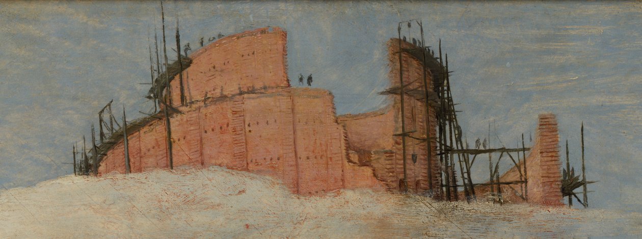 Detail from the Great Tower of Babel in Vienna by Pieter Brueghel the Elder