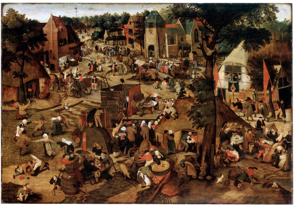 Fair with a Theatrical Performance by Pieter Brueghel the Younger