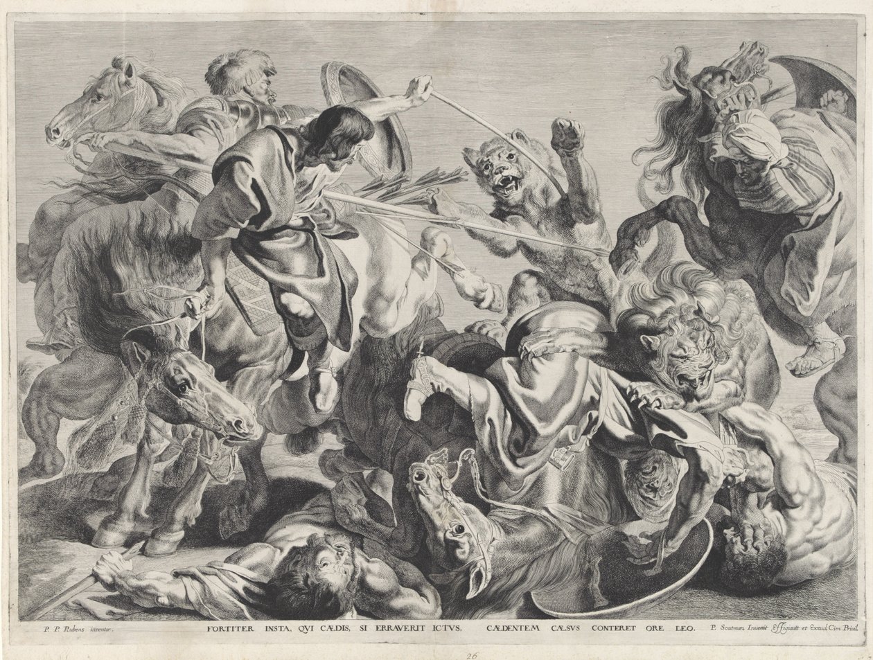 Lion Hunt by Pieter Claesz. Soutman