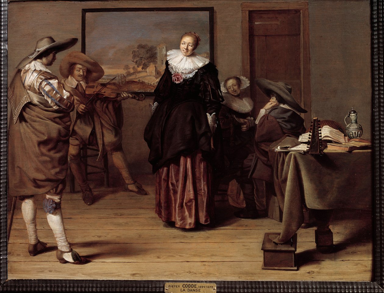 La lecon de danse by Pieter Codde