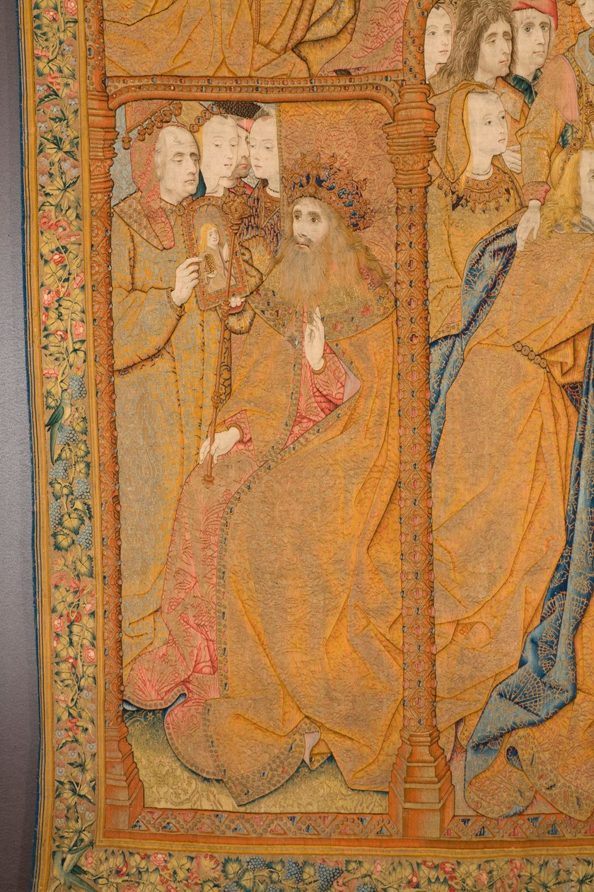 Flemish tapestry. Annunciation (detail), c.1502-04 by Pieter Coecke van Aelst