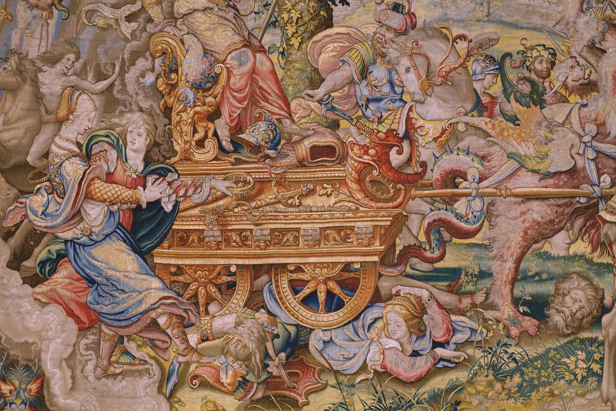 Flemish tapestry. Series The seven capital sins: Vanity. Ca 1542-1544. by Pieter Coecke van Aelst