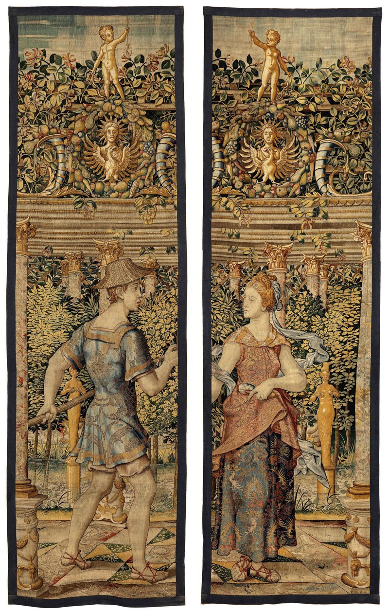 Vertumnus and Pomona: Vertumnus transformed into a fisherman by Pieter Coecke van Aelst