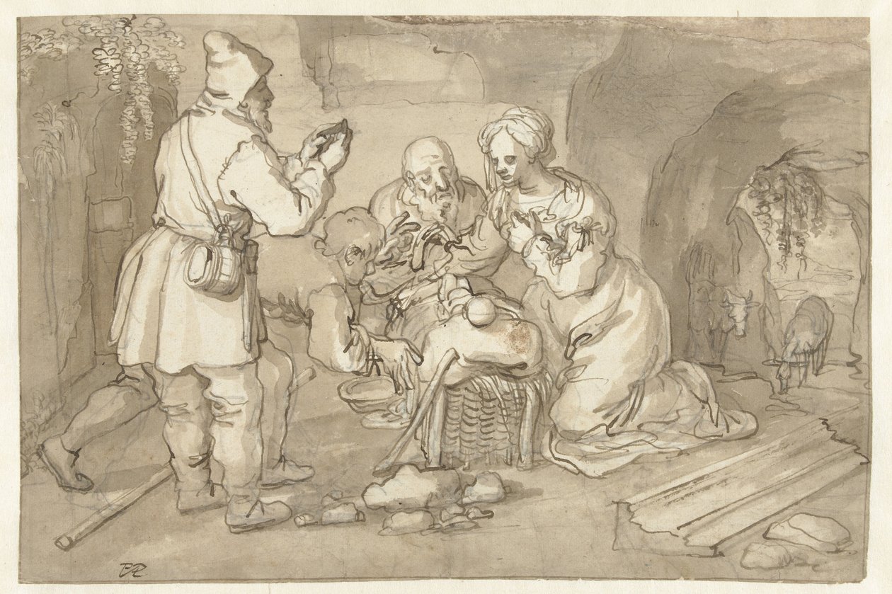Adoration of the Shepherds by Pieter Cornelisz. van Rijck