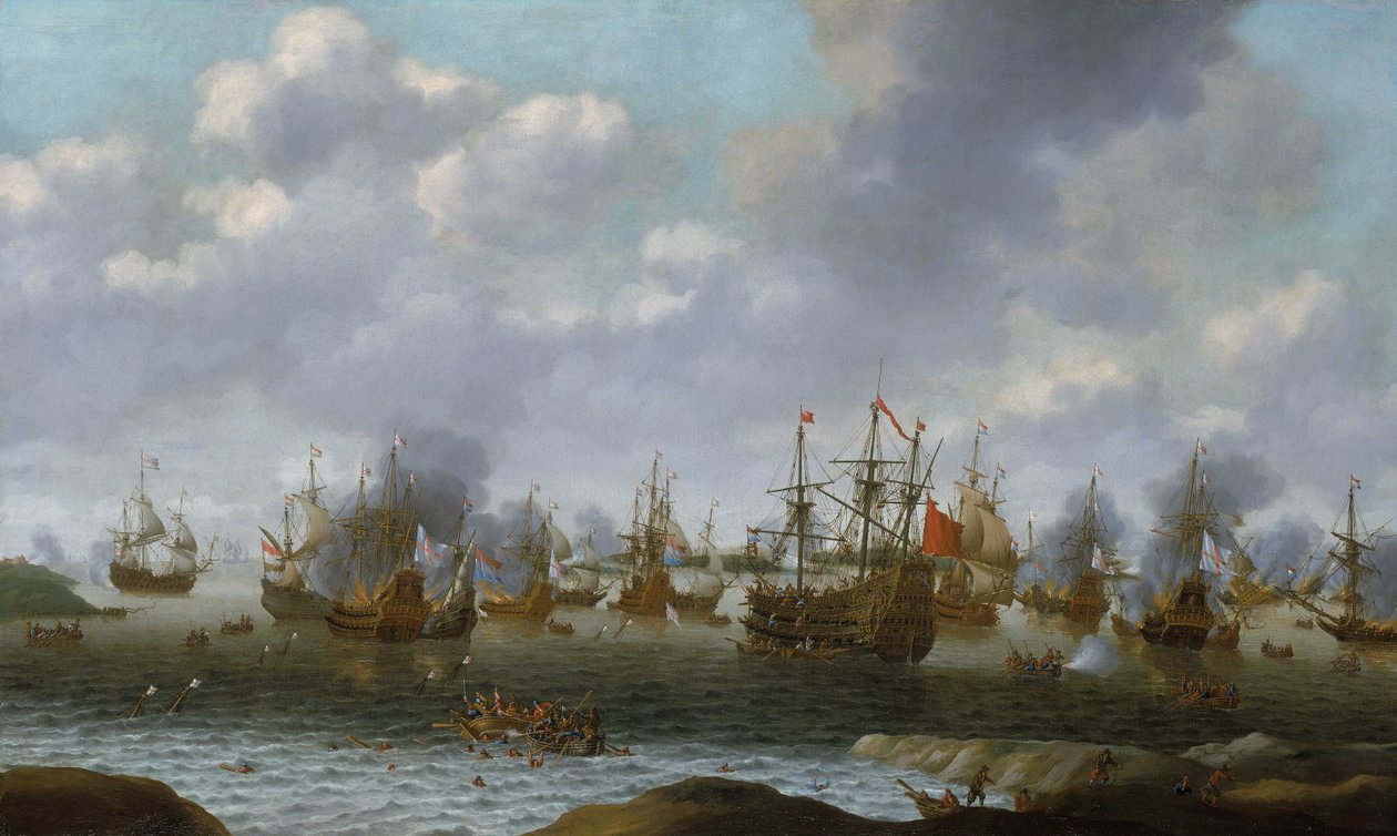 Dutch Attack on the Medway, June 1667 by Pieter Cornelisz van Soest