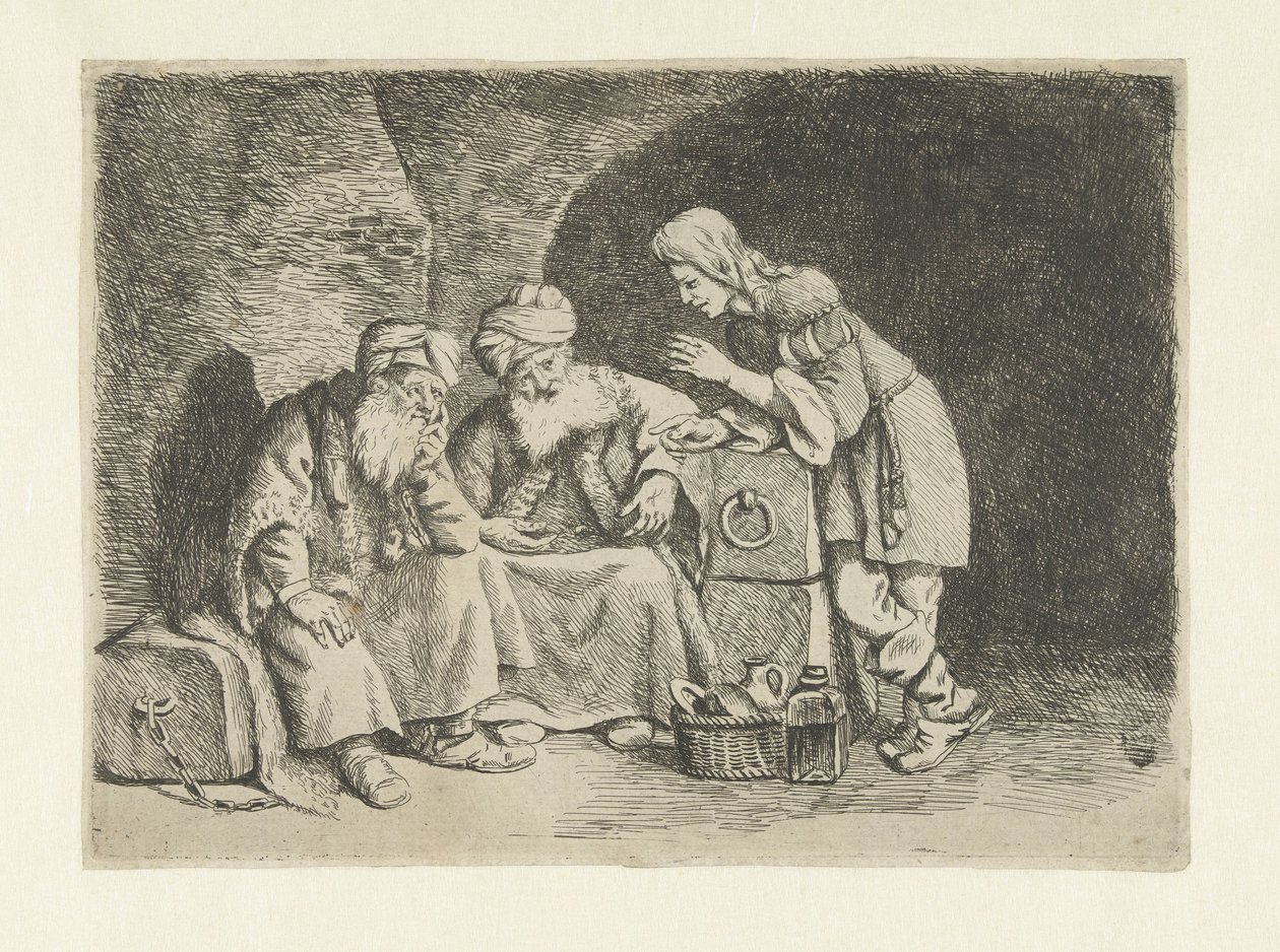 Joseph Interprets the Dreams of the Baker and the Cupbearer by Pieter Fransz de Grebber