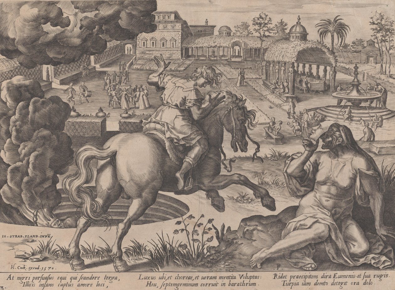 The Enticement of Luxury, from The Course of Human Life by Pieter Furnius