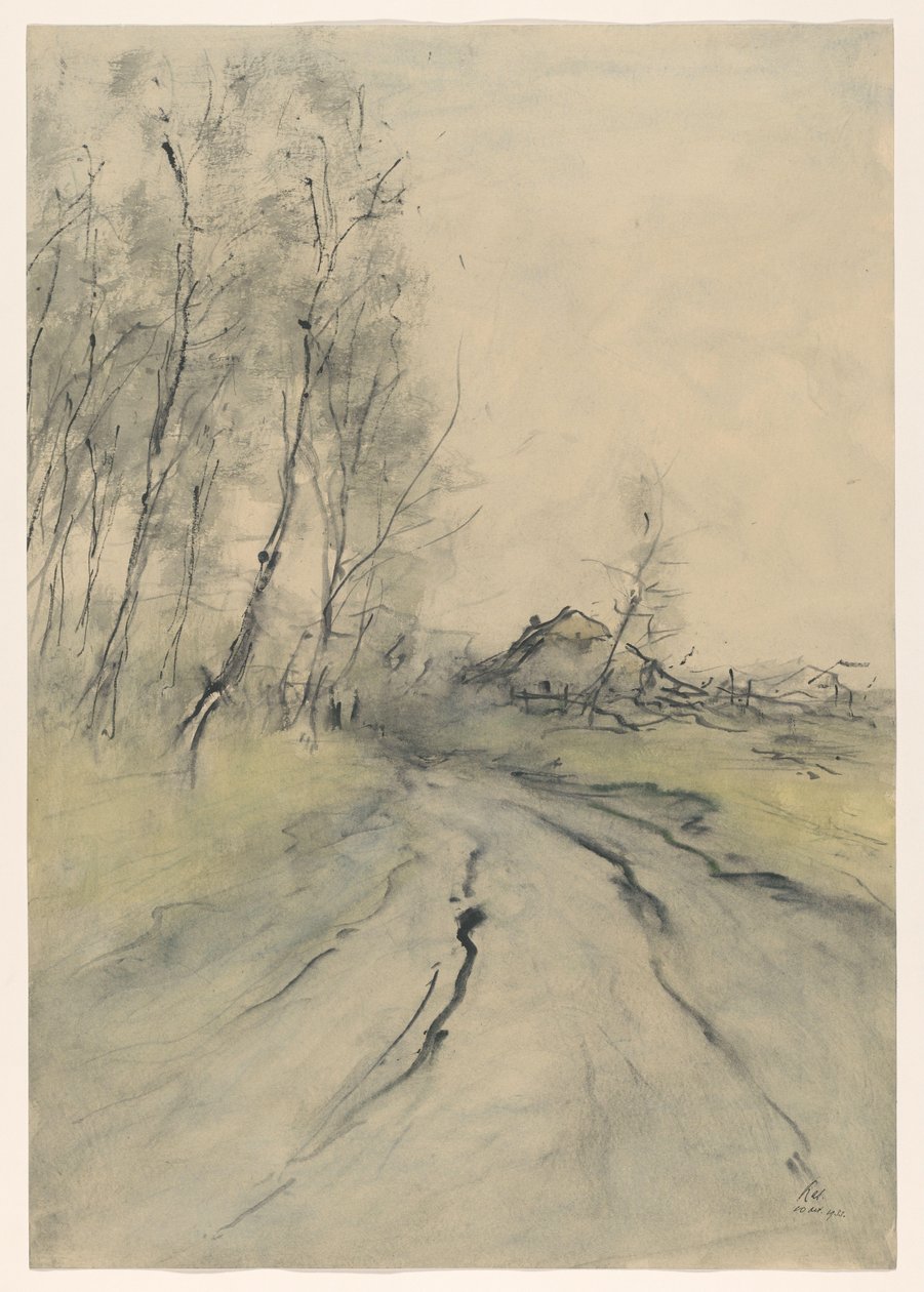 Country Road by Pieter H.J.J. Ras (signed by artist)