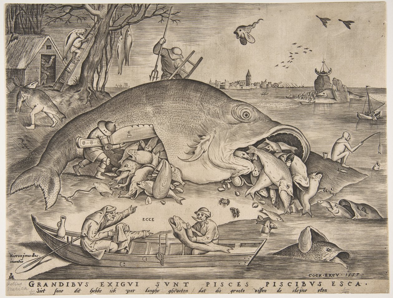 Big Fish Eat Little Fish by Pieter Heyden van der