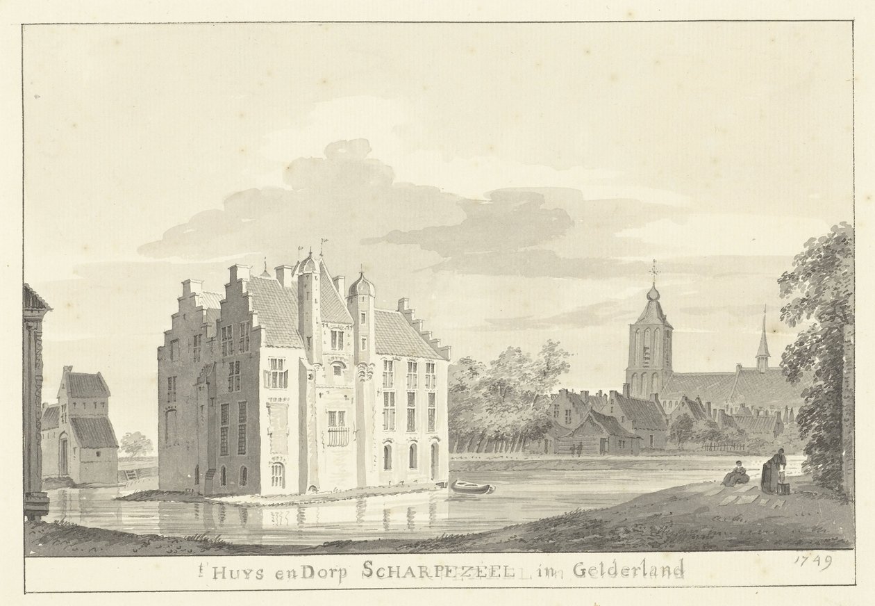 The House and Village of Scherpenzeel by Pieter Jan van Liender