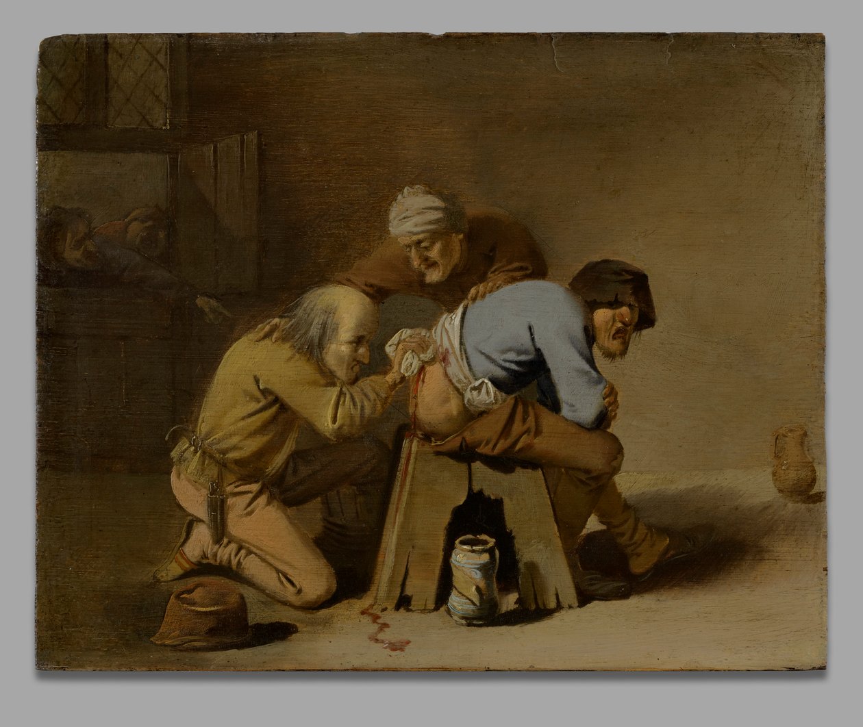A Quack at Work in a Barn by Pieter Jansz. Quast