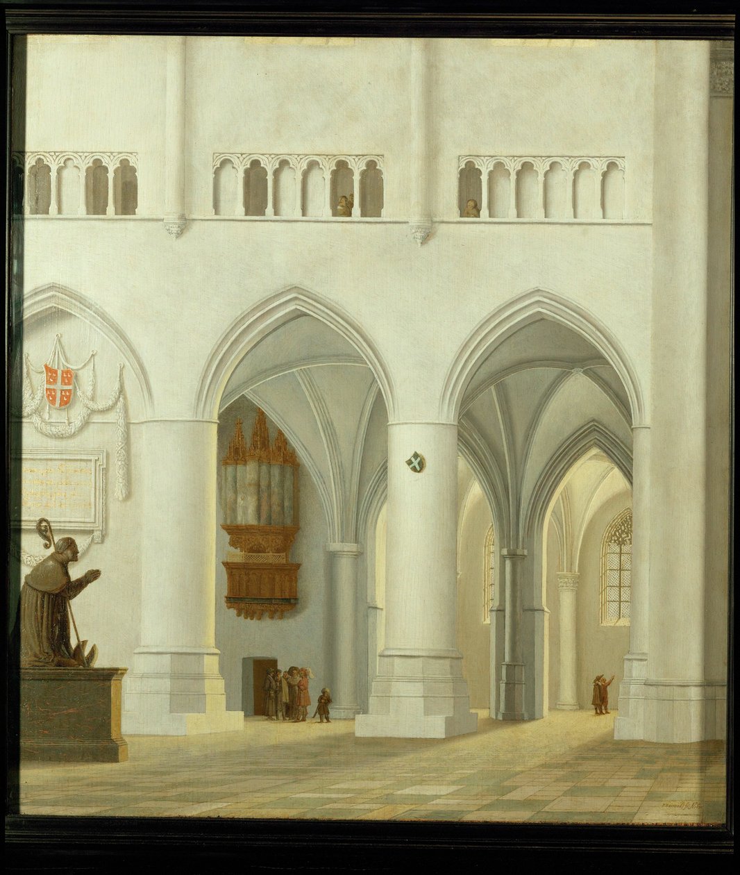 Interior of the Church of Saint Bavo in Haarlem, Netherlands by Pieter Jansz Saenredam
