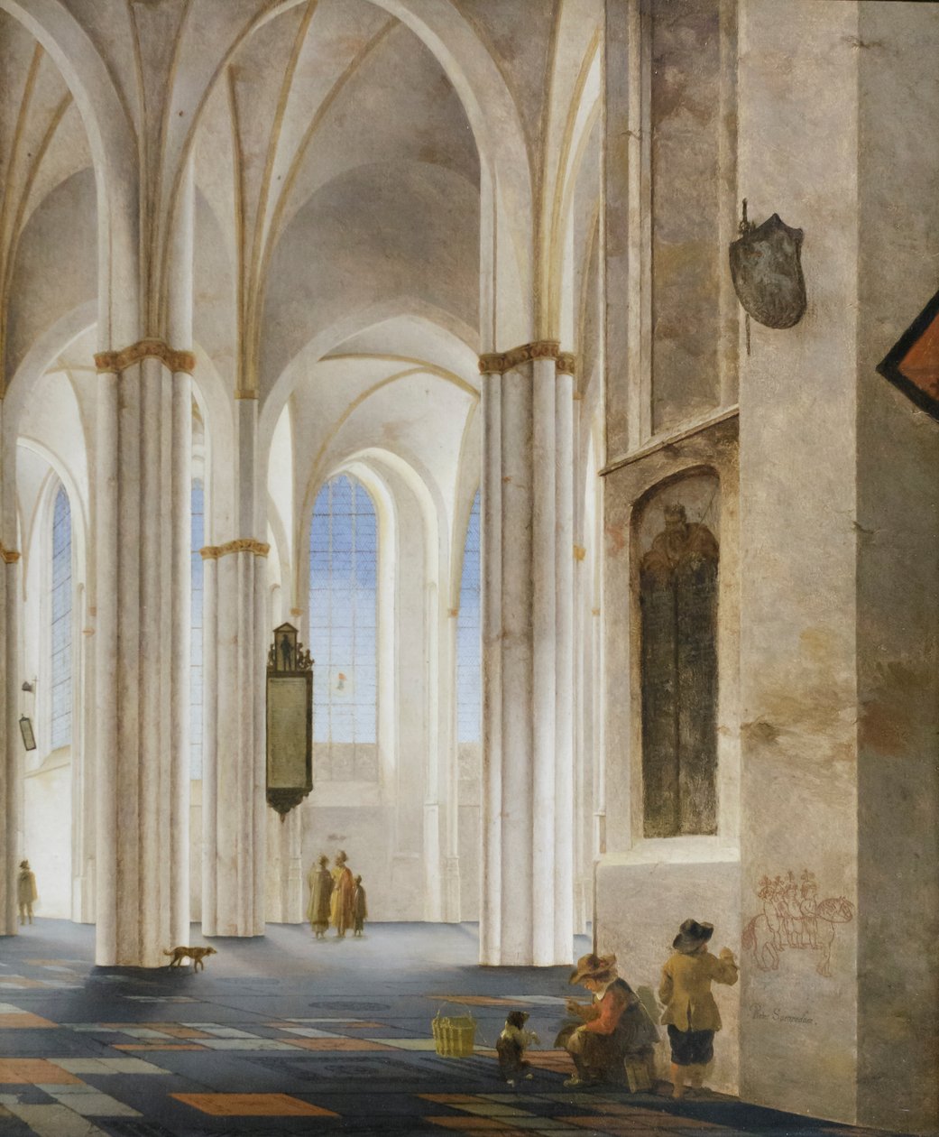 The Interior of the Buurkerk at Utrecht by Pieter Jansz Saenredam