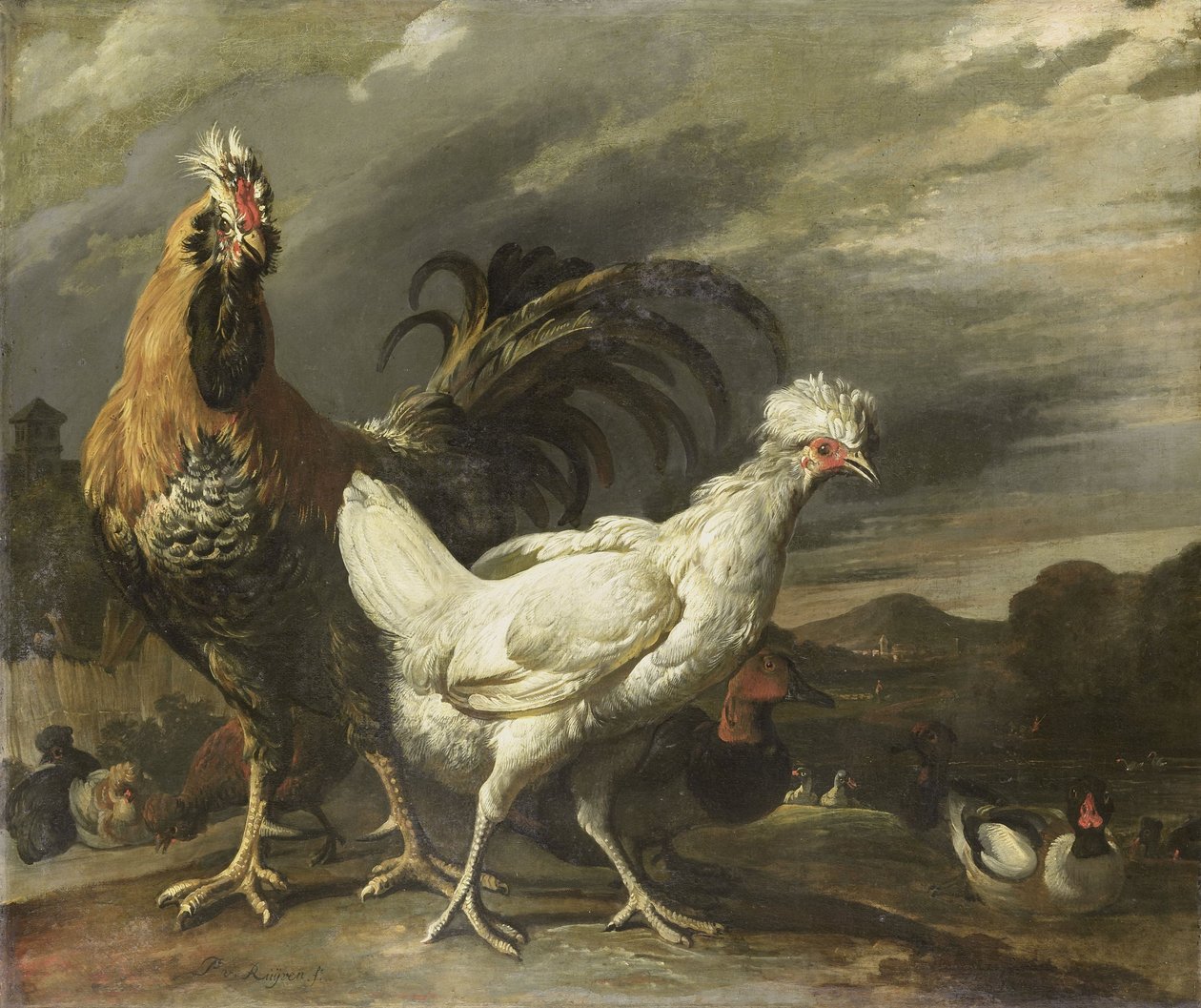 Cock by Pieter Jansz van Ruyven