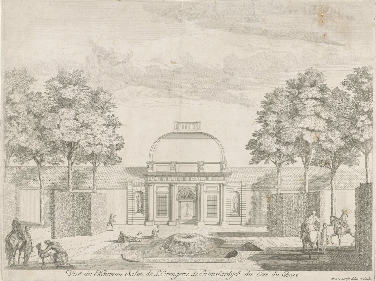 Orangery of Honselersdijk, Seen from the Park by Pieter Loofs