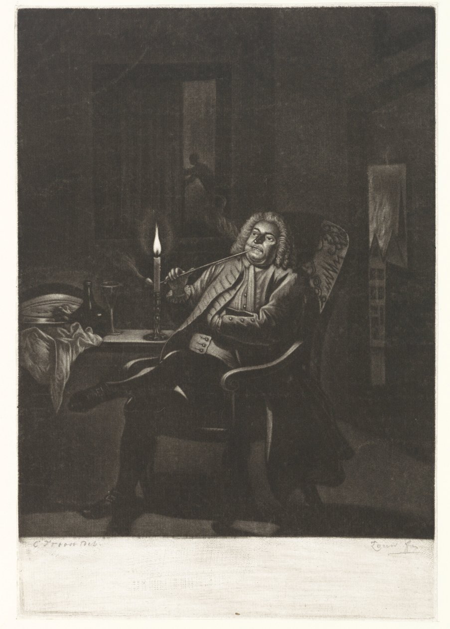 Man Smoking a Pipe by Pieter Louw