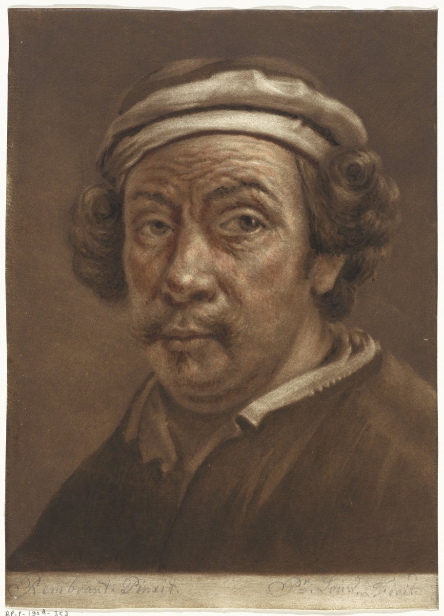 Portrait of Rembrandt van Rijn by Pieter Louw