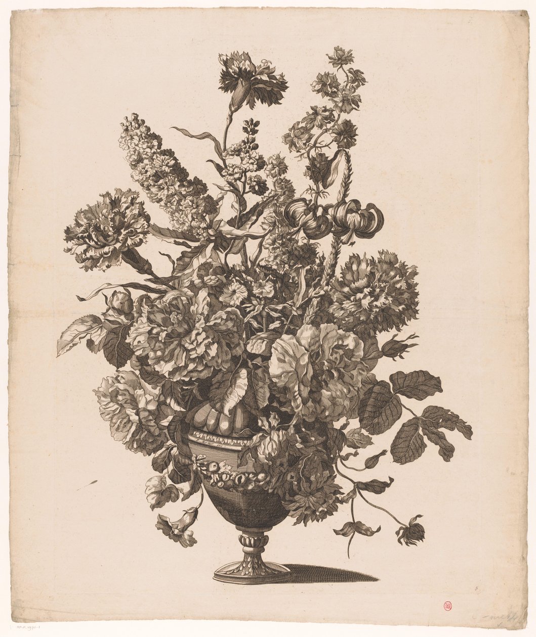 Vase with Flowers by Pieter Mortier (I) (possibly)