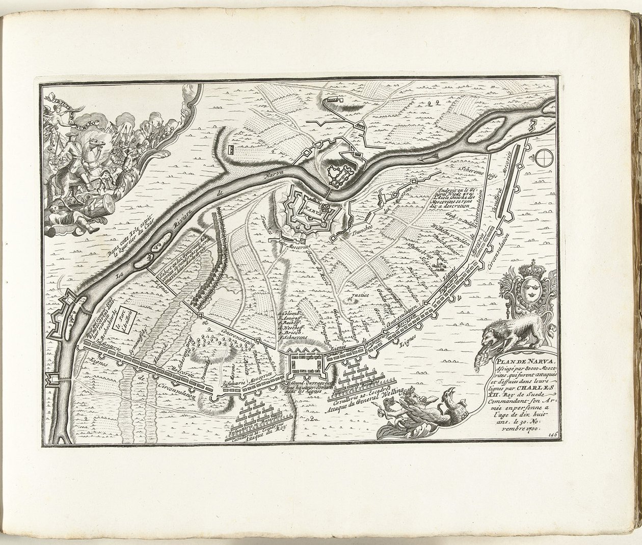 The Siege of Narva in 1700 by Pieter Mortier