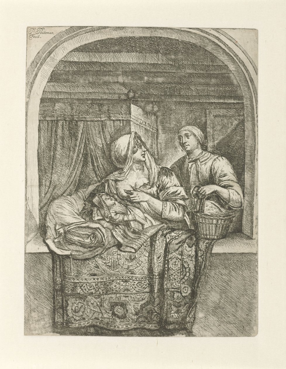 Woman Breastfeeding Her Child by Pieter Peutemans