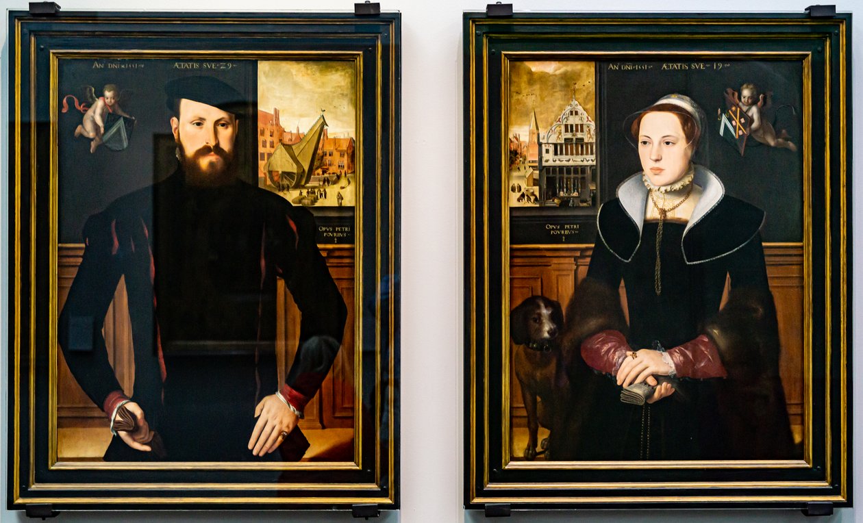 Portraits of Jan van Eyewerve and Jaquemyne Buuck by Pieter Pourbus