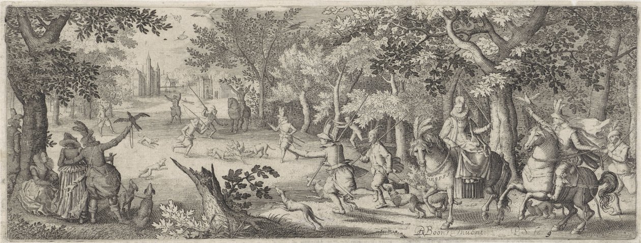 Heron Hunt by Pieter Serwouters