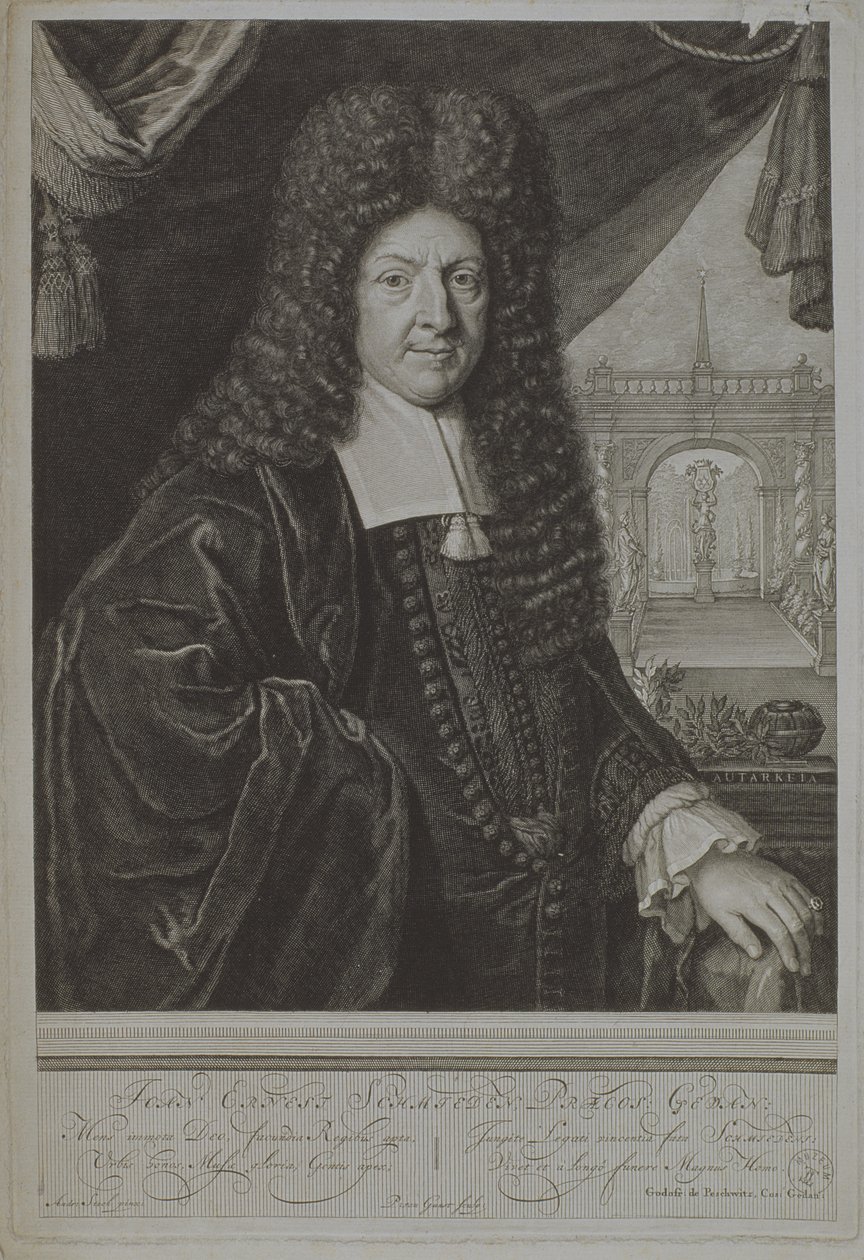 Jan Ernest Schmieden, 1707 by Pieter Stevens van Gunst
