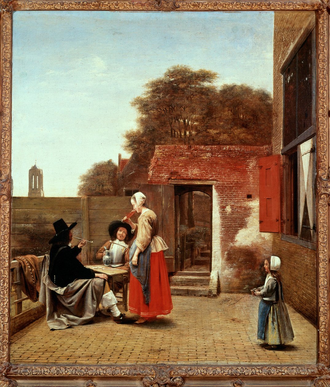 A Dutch Courtyard by Pieter de Hooch