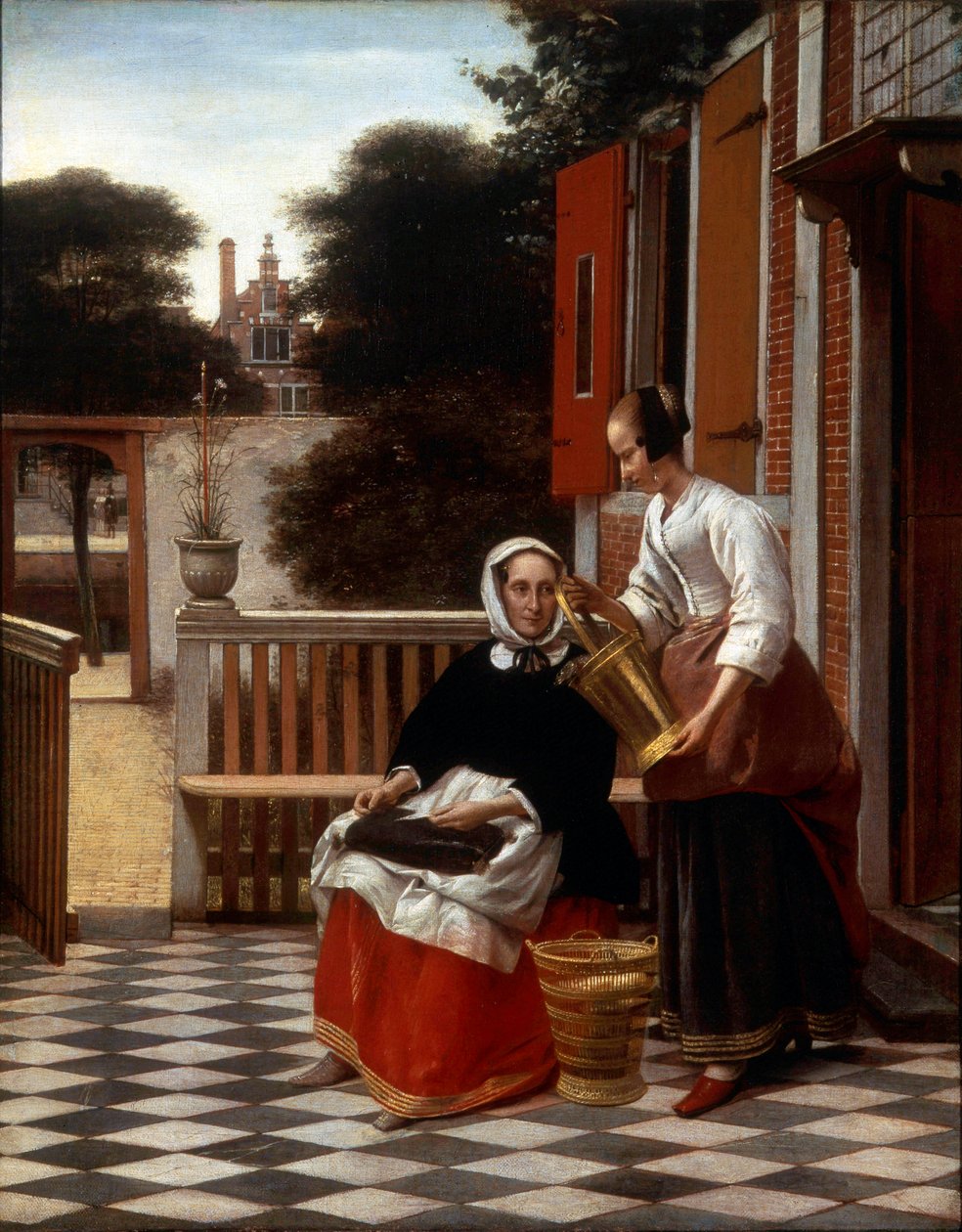 A Mistress and Her Maid by Pieter de Hooch