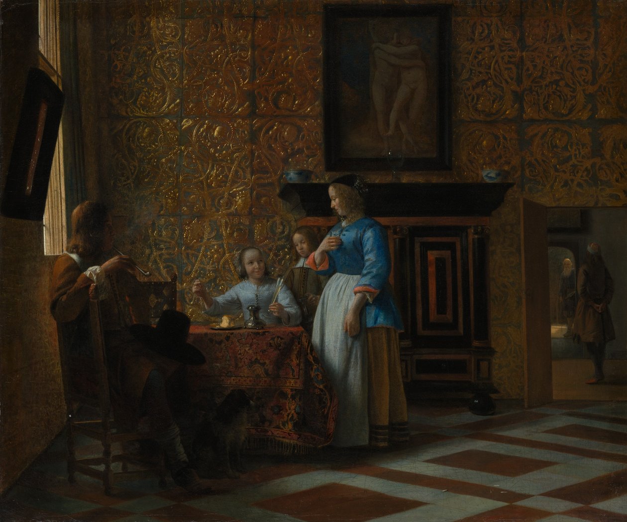 Leisure Time in an Elegant Setting by Pieter de Hooch