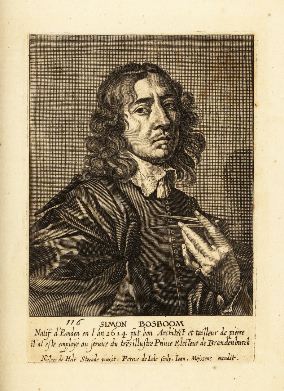 Portrait of Simon Bosboom by Pieter de II Jode