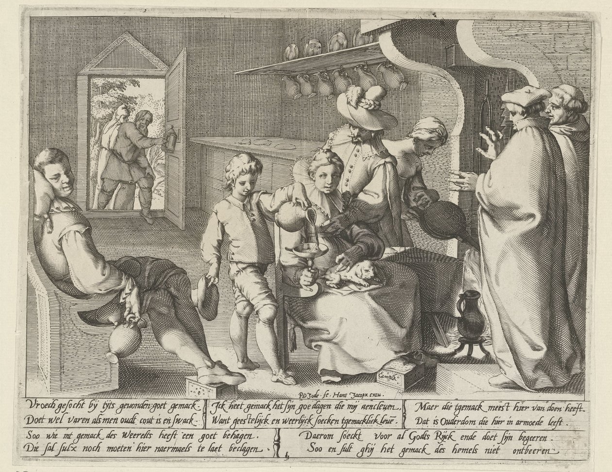 Allegory of Laziness by Pieter de Jode (I)