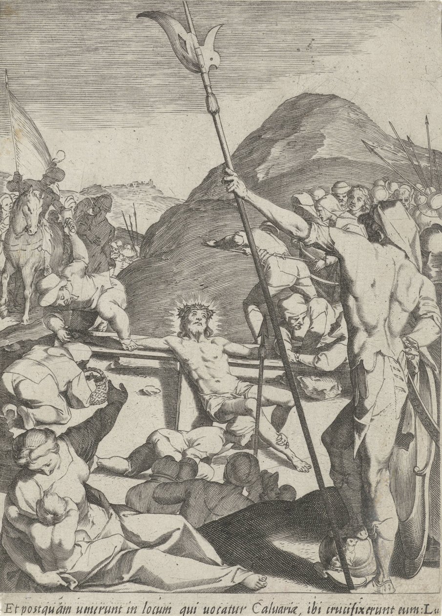 Christ Nailed to the Cross by Pieter de Jode (I)
