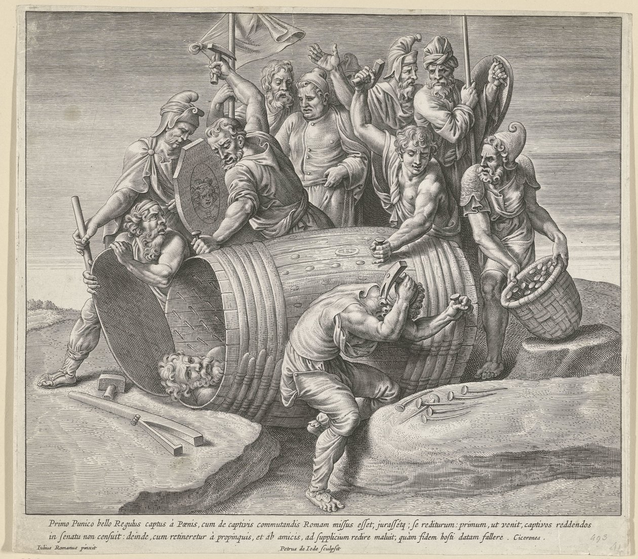 The Steadfastness of Marcus Atilius Regulus by Pieter de Jode (I)