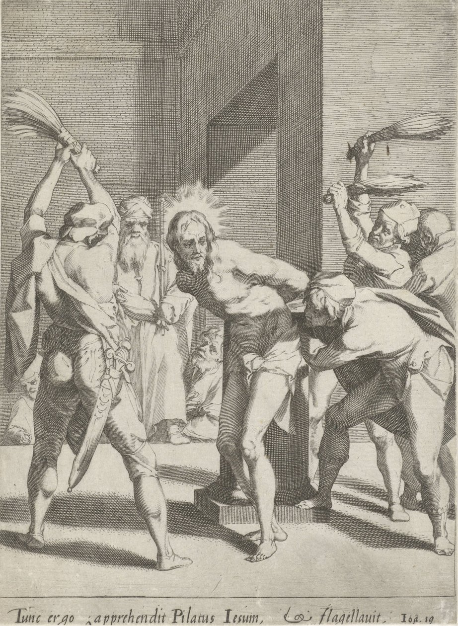 Scourging of Christ by Pieter de Jode (I)
