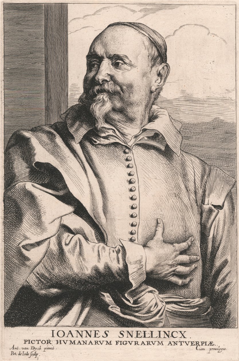 Joannes Snellincx, Pictor Humanarum Figurarum Antuerpiæ by Pieter de Jode