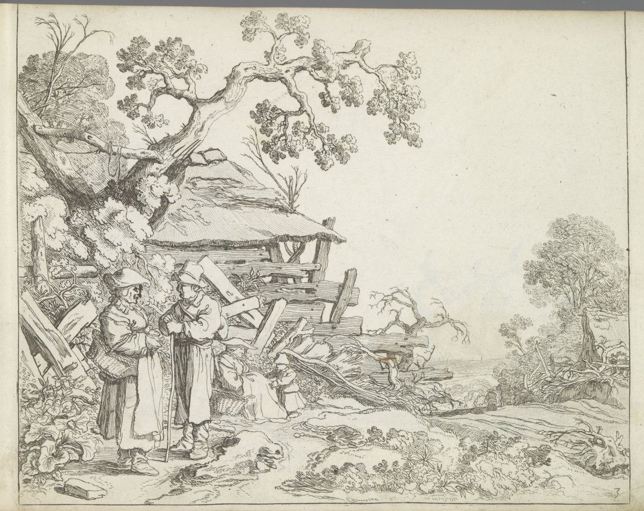 Landscape with a Farmer and Farmer