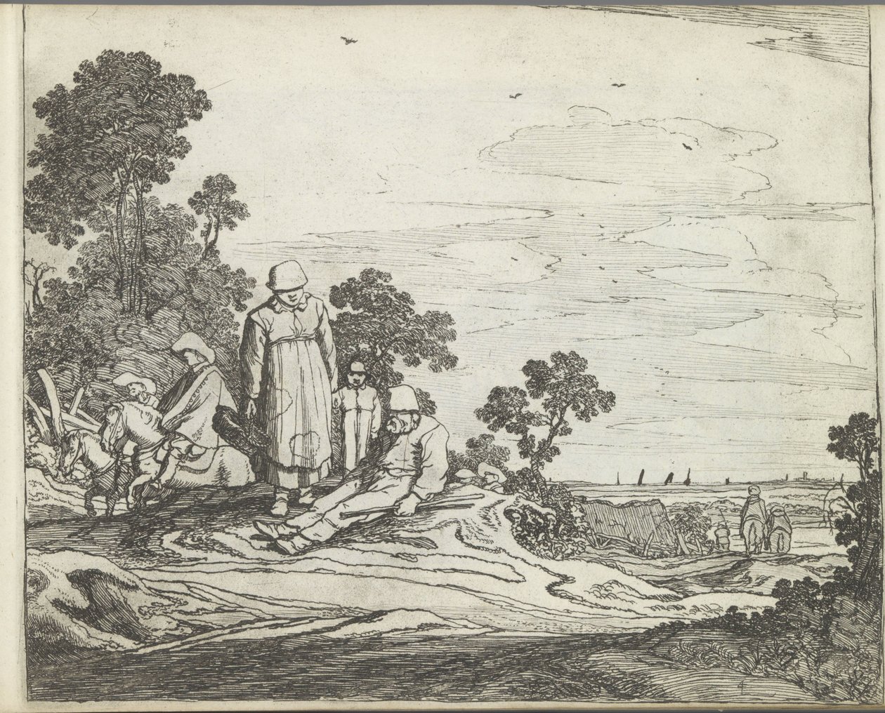Landscape with Riders by Pieter de Molijn