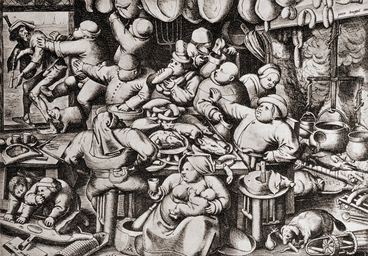 Beggar Being Thrown Out of a Rich Man